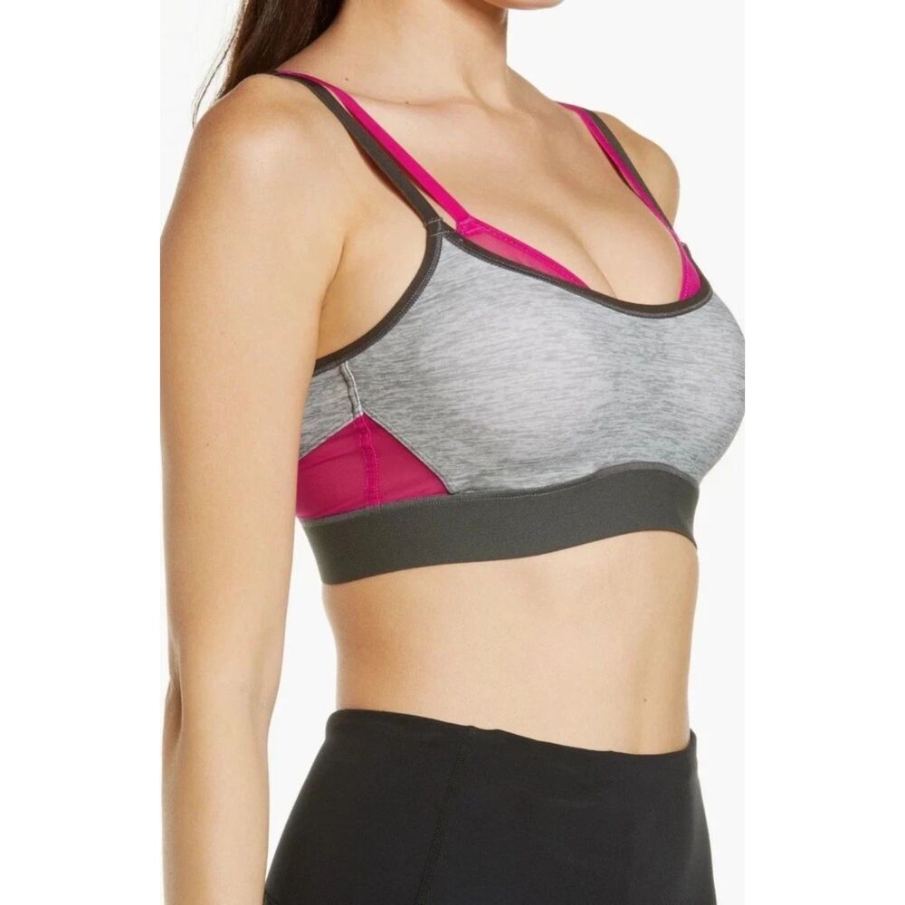 Natori 752201 Gravity Contour UW Sports Bra in Heather Grey sz 32DDD NWT $72+